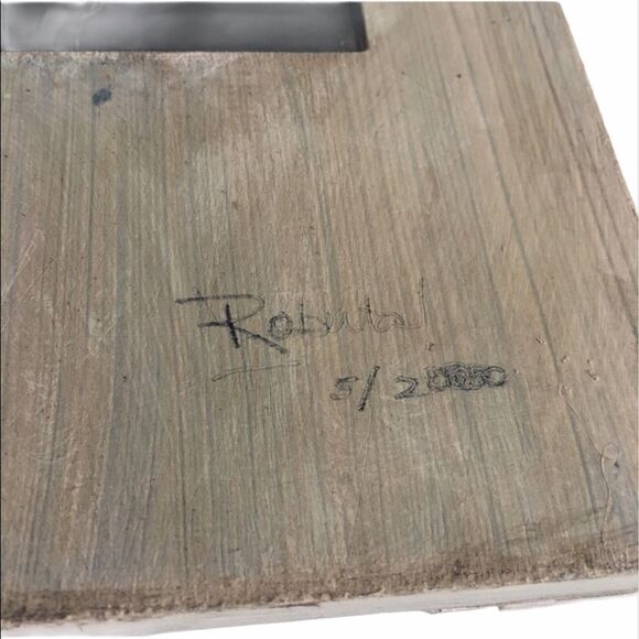 Original Hand Crafted Mosaic Tile Tabletop Picture Frame Artist Signed - Picture 11 of 11